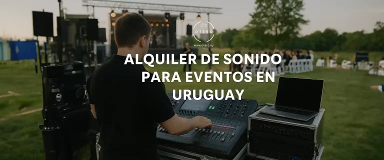 Montaje profesional de sonido e iluminación para eventos sociales y corporativos en Uruguay.