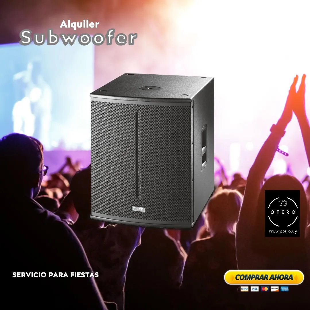 Subwoofer profesional para fiestas y eventos