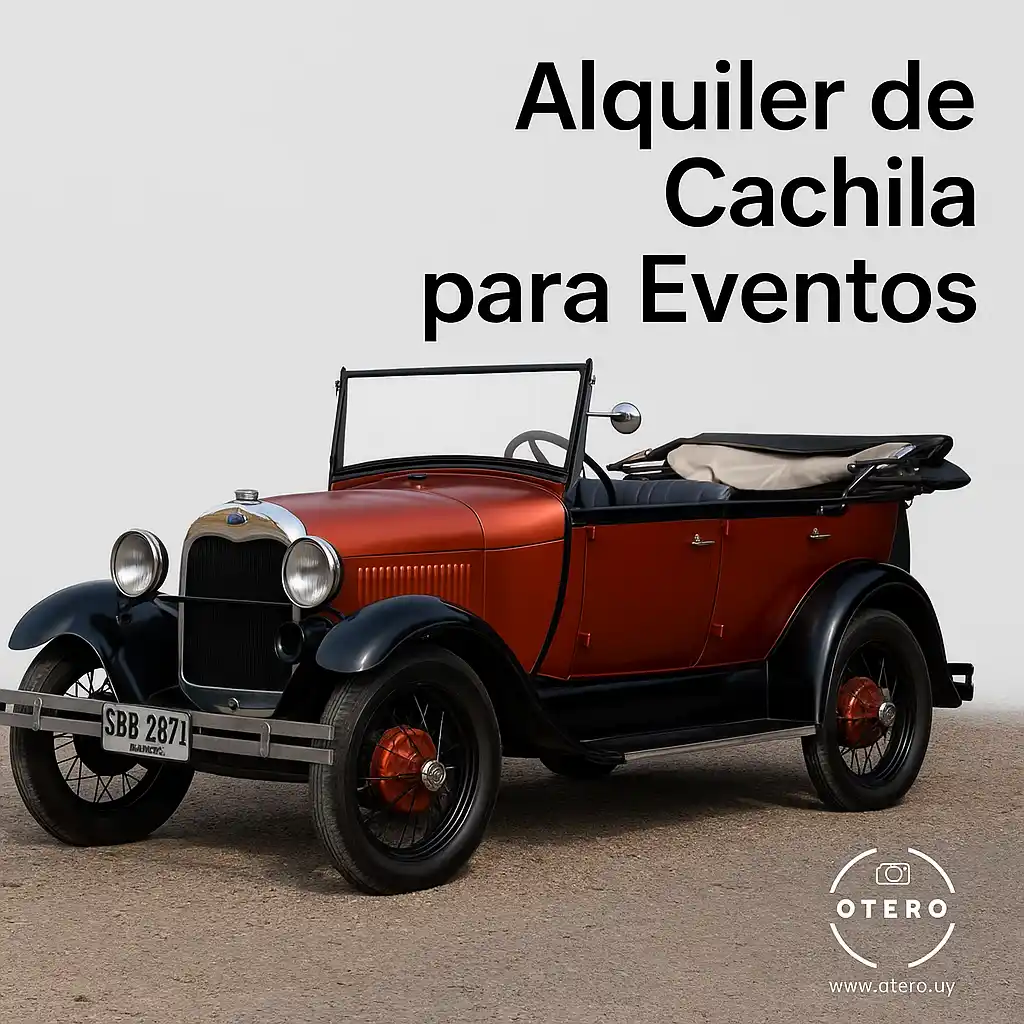 Cachila clásica para bodas y fotos en Montevideo