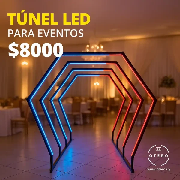 Túnel LED para entradas de impacto